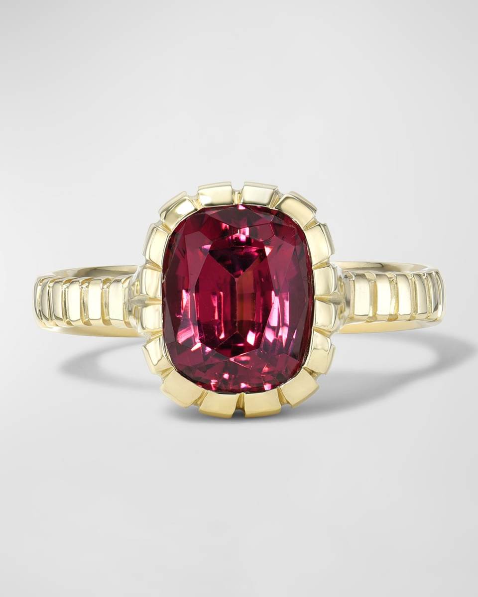 Garnet Heirloom Bezel Ring